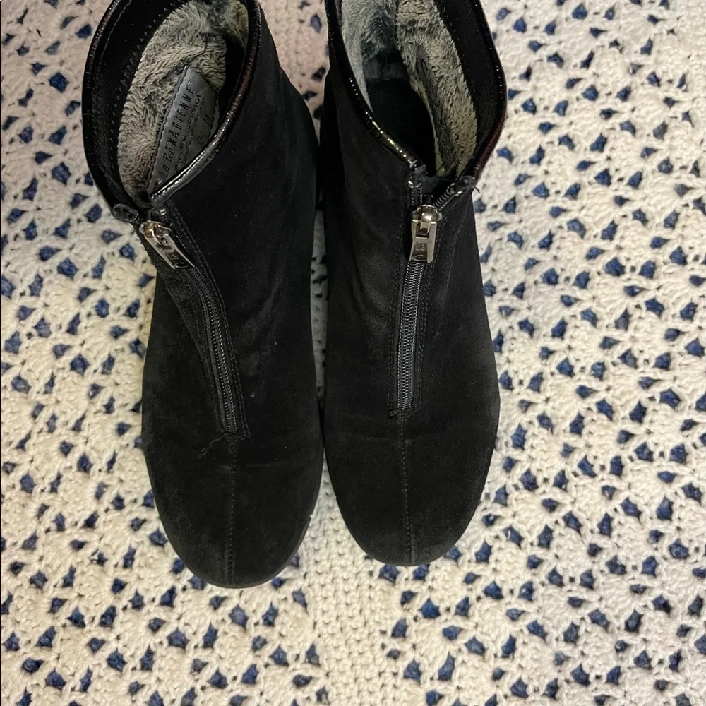 Woman’s Suede Black Boots by La Canadienne with lining - Picture 5 of 6